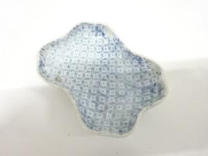 古伊万里　染付　こんにゃく印判　豆皿